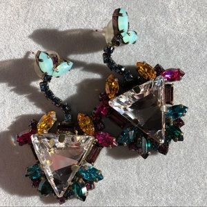 Anthropologie Dimitriadis Swarovski Statement Ear